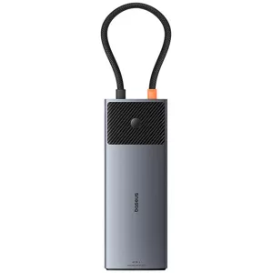 USB Hub Baseus Adapter Hub 10in1 2x HDMI, USB-C, 3xUSB-A+RJ45+SD/TF, PD  (grey)