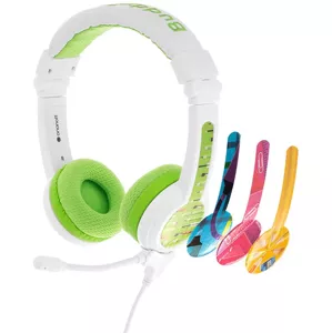 Slúchadlá Wired headphones for kids BuddyPhones School+ green (696952227215)
