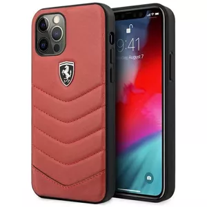 Kryt Ferrari FEHQUHCP12MRE iPhone 12/12 Pro red hardcase Off Track Quilted (FEHQUHCP12MRE)