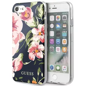 Kryt Guess iPhone 7/8/SE 2020 Navy N°3 Flower Collection Shiny (GUHCI8PCUTRFL03)