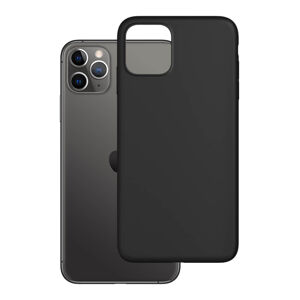 Silikónové puzdro na Apple iPhone 12/12 Pro 3mk Matt čierne