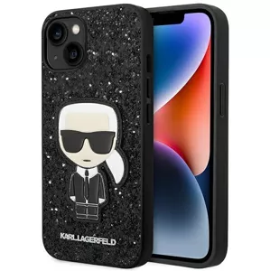 Kryt Karl Lagerfeld KLHCP14MGFKPK iPhone 14 Plus 6,7" hardcase black Glitter Flakes Ikonik (KLHCP14MGFKPK)