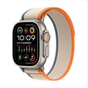 Apple Watch Ultra 2 GPS , 49mm , titánové puzdro  s trailovým remienkom oranžovábéžová - ML MRF23CSA