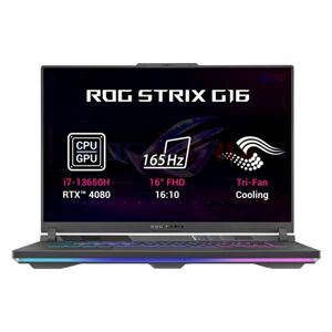 ASUS ROG Strix G16, i7-13650HX 16GB 512GB-SSD 16" WUXGA IPS RTX4080 Win11H, Eclipse Gray G614JZ-N3001W