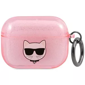 Obal Karl Lagerfeld KLAPUCHGP AirPods Pro cover pink Glitter Choupette (KLAPUCHGP)