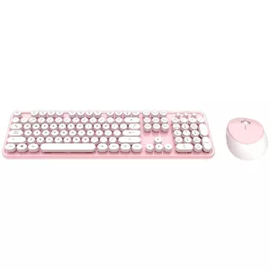 Klávesnica Wireless keyboard + mouse set MOFII Sweet 2.4G (White-Pink)