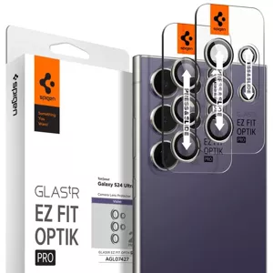 Ochranné sklo Spigen Glass tR EZ Fit Optik Pro 2 Pack, violet - Samsung Galaxy S24 Ultra (AGL07427)