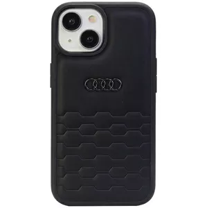 Kryt Audi GT Synthetic Leather iPhone 15 6.1" black hardcase (AU-TPUPCIP15-GT/D2-BK)