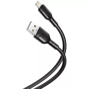 Kábel Cable USB to Lightning XO NB212, 2.1A 1m, black (6920680827855)
