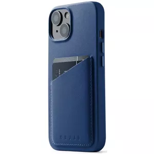 Kryt Mujjo Full Leather Wallet Case for iPhone 14 - Monaco Blue