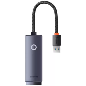 Redukcia Baseus Lite Series USB to RJ45 network adapter, 1000Mbps (gray)