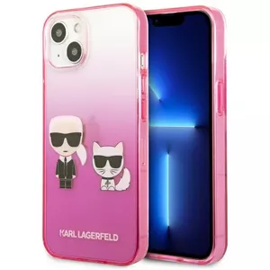 Kryt Karl Lagerfeld KLHCP13STGKCP iPhone 13 mini 5,4" hardcase pink Gradient Ikonik Karl & Choupette (KLHCP13STGKCP)
