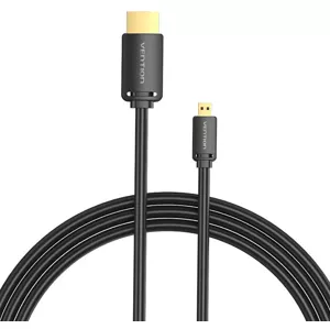 Kábel Vention HDMI-D Male to HDMI-A Male 4K HD Cable 1m AGIBF (Black)