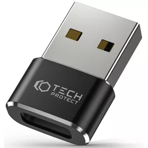 Adaptér TECH-PROTECT ULTRABOOST ADAPTER USB TO TYPE-C BLACK (9490713932247)