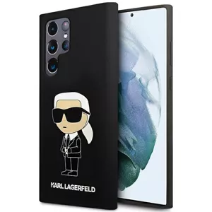 Kryt Karl Lagerfeld Samsung Galaxy S23 Ultra hardcase black Silicone Ikonik (KLHCS23LSNIKBCK)