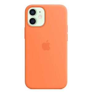 Puzdro Apple na Apple iPhone 12 mini Silicone MagSafe oranžové