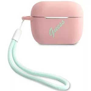Púzdro Guess GUACAPLSVSPG AirPods Pro coverpink green Silicone Vintage (GUACAPLSVSPG)