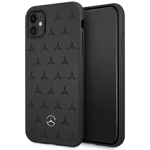 Kryt Mercedes MEHCN61PSQBK iPhone 11 6,1" black hardcase Leather Stars Pattern (MEHCN61PSQBK)