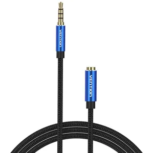 Kábel Vention Cable Audio TRRS 3.5mm Male to 3.5mm Female BHCLJ 5m Blue