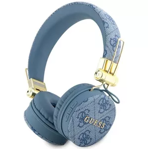 Slúchadlá Guess Bluetooth on-ear headphones GUBH704GEMB blue 4G Metal Logo (GUBH704GEMB)