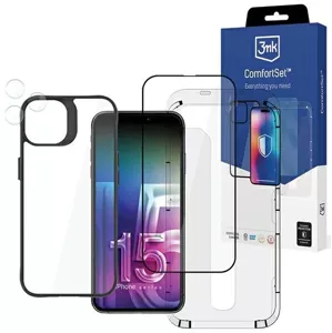 Ochranné sklo 3MK Comfort Set 4in1 iPhone 15 Pro 6.1" 4in1 set of protective accessories