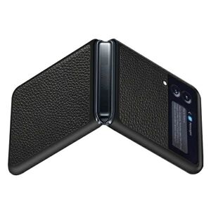 Plastové puzdro na Samsung Galaxy Z Flip 3 5G F711 Beline Leather čierne