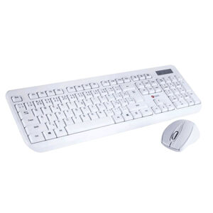 Bezdrôtový set klávesnice a myši C-TECH WLKMC-01, CZSK rozloženie, biely WLKMC-01W