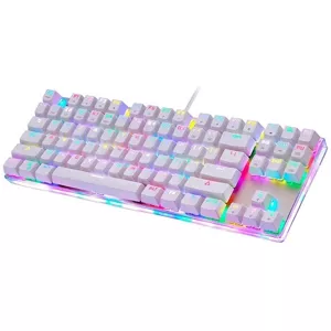 Herná klávesnica Mechanical gaming keyboard Motospeed K87S (white)