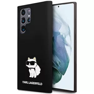 Kryt Karl Lagerfeld Samsung Galaxy S23 Ultra hardcase black Silicone Choupette (KLHCS23LSNCHBCK)