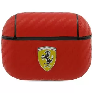 Kryt Ferrari - AirPods Pro Cover Red On Track PU Carbon (FESAPCARE)