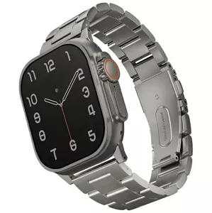 Remienok UNIQ Osta band Apple Watch 42/44/45/ 49mm Series 1/2/3/4/5/6/7/8/SE/SE2/Ultra Stainless Steel /titanium silver (UNIQ-49MM-OSTASIL)