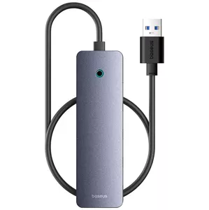 USB Hub Baseus Hub 4in1 UltraJoy Lite 50cm USB-A to 4x USB 3.0 + USB-C 5V (grey)