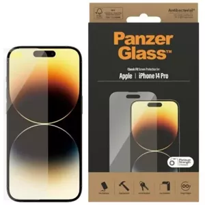 Ochranné sklo PanzerGlass Classic Fit iPhone 14 Pro 6,1" Screen Protection Antibacterial 2768 (2768)