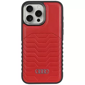 Kryt Audi Synthetic Leather MagSafe iPhone 15 Pro 6.1" red hardcase AU-TPUPCMIP15P-GT/D3-RD (AU-TPUPCMIP15P-GT/D3-RD)
