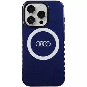Kryt Audi IML Big Logo MagSafe Case iPhone 15 Pro 6.1" navy blue hardcase AU-IMLMIP15P-Q5/D2-BE (AU-IMLMIP15P-Q5/D2-BE)