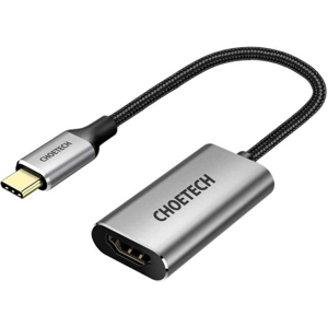 Redukcia Choetech s konektormi USB Type-C na HDMI 1.5 mm  4K 60Hz šedá