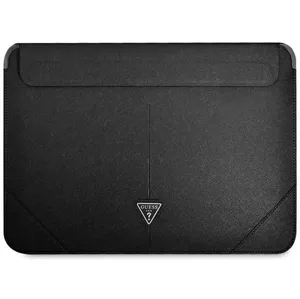 Púzdro Guess Sleeve GUCS14PSATLK 13/14" black Saffiano Triangle Logo (GUCS14PSATLK)