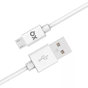 Kábel XQISIT NP Charge & Sync micro USB to USB-A 2.0 100 white (50880)