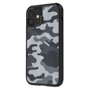 Plastové puzdro pre Apple iPhone 11 Black Rock Robust Real Leather Camouflage šedé