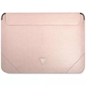Púzdro Guess Sleeve GUCS16PSATLP 16" pink Saffiano Triangle Logo (GUCS16PSATLP)