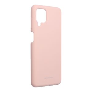 Silikónové puzdro na Samsung Galaxy A12/M12 Mercury Silicone ružové