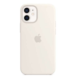 Puzdro Apple na Apple iPhone 12 mini Silicone MagSafe biele