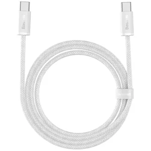Kábel Cable USB-C to USB-C Baseus, 100W, 1m (white)