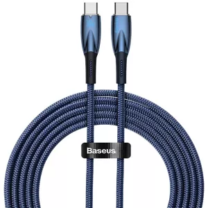 Kábel USB-C cable for USB-C Baseus Glimmer Series, 100W, 2m (Blue)