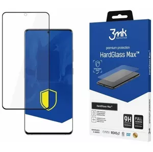 Ochranné sklo 3MK HardGlass Max Samsung G985 S20 Plus black, FullScreen Glass (5903108226776)