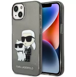 Kryt Karl Lagerfeld iPhone 14 6,1" black hardcase IML GLIT NFT Karl&Choupette (KLHCP14SHNKCTGK)