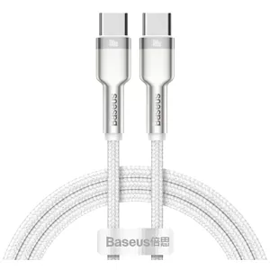 Kábel Cable USB-C to USB-C Baseus Cafule, 100W, 1m (white)