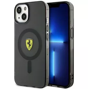 Kryt Ferrari iPhone 14 6,1" black hardcase Translucent Magsafe (FEHMP14SURKK)