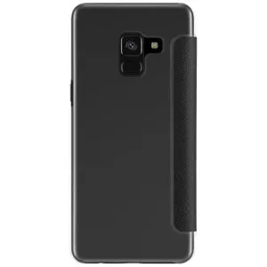 Púzdro XQISIT - Flap Cover Adour Samsung Galaxy A8 (2018), Black