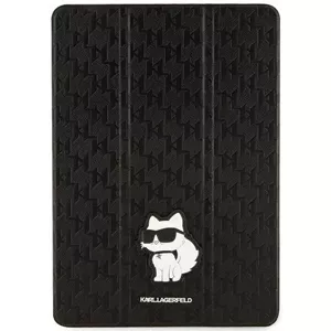 Púzdro Karl Lagerfeld iPad 10.2" Folio Magnet Allover Cover black Saffiano Monogram Choupette (KLFC10SAKHPCK)